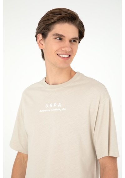 U.S. Polo Assn. Erkek Comfort Fit Bisiklet Yaka Taş Tişört 50294322-VR049