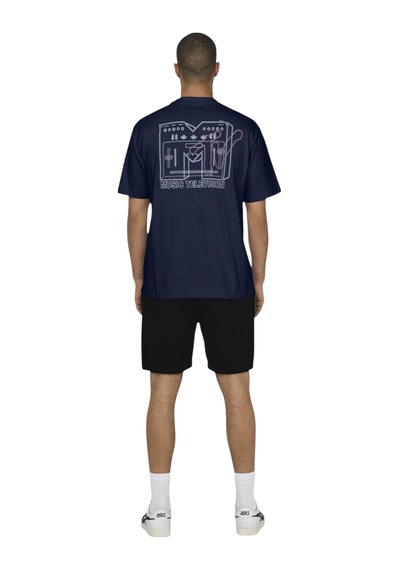 Only Erkek O Yaka T-shirt 22029523 Lacivert