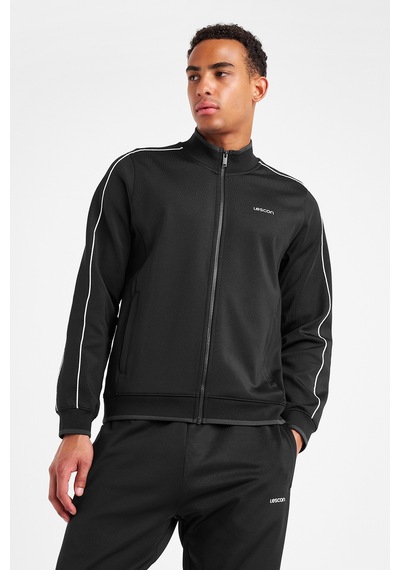 Lescon Erkek Fermuarlı Sweatshirt 25n-1150 Siyah
