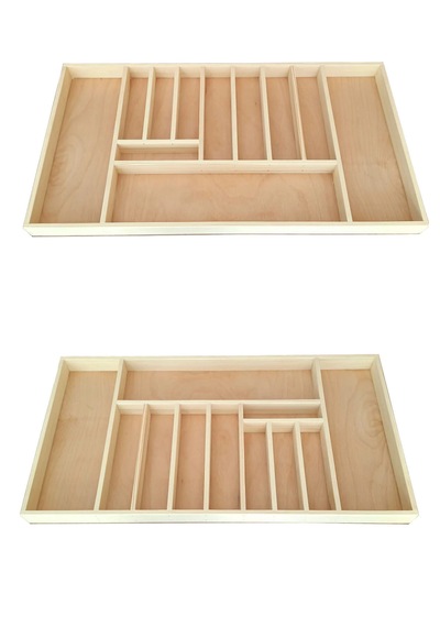 Ahşap Kaşıklık 75 X 40 Cm. Çekmece İçi Yemek Takımı Ve Servis Gereçleri Düzenleyici Organizer