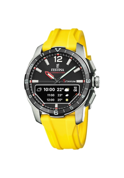 Festına F23000/a Connected D Yellow Erkek Kol Saati Siyah