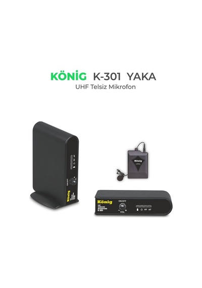 König K 301 Bir Yaka Uhf Mikrofon