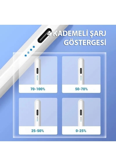 Apple Uyumlu iOS Android Windows İle Tablet Telefon iPad Yazı Çizim Kalemi + Yedek Uç