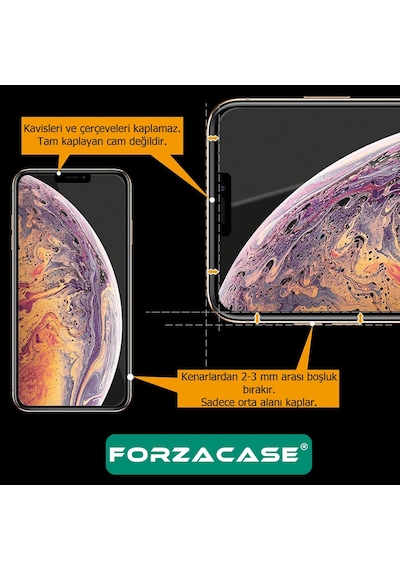 Forzacase Xiaomi Poco F7 İle Uyumlu Temperli Kırılmaz Cam Ekran Koruyucu - Fc002