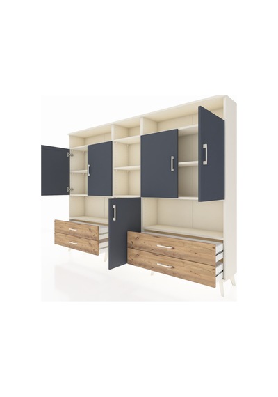 Arges Dolap 12 Raflı 4 Çekmeceli 5 Kapaklı 220x30x163 Aytaşı-antrasit/çam Antrasıt/atlas Çam - Aytası Arges Dolap 12 Raflı 4 Çekmeceli 5 Kapaklı 220x30x163 Aytaşı-antrasit/çam Antrasıt/atlas Çam - Aytası