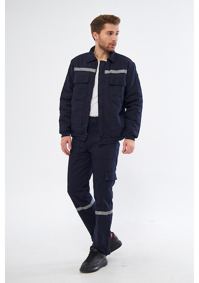 Mont 7/7 Gabardin %100 Pamuk Reflektörlü Lacivert