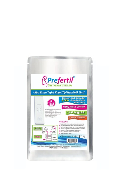 Ultra Erken Gebelik/hamilelik Kaset Test - 1 Paket 3 Test