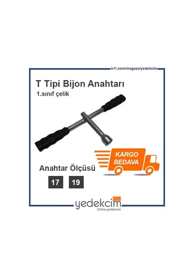 T Bijon Anahtarı - 17-19 Mm - 1.Kalite Çelik