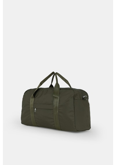 İcone Bag Kadın & Erkek Spor Çantası, Paraşüt Kumaş Önü Cepli Unisex Spor Fitness Gym Çantası Haki