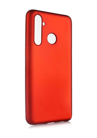 Realme 5 Pro Kılıf Zore Premier Silikon Kapak Kırmızı