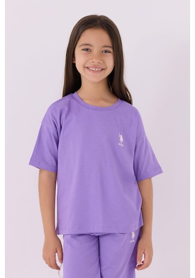 U.S. Polo Assn. U.s. Polo Assn Kız Çocuk Mor Bermuda Takım 5274-43873 Mor