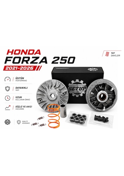Honda Forza 250 2021- 2026 Performans Varyatör Seti + Yaylar