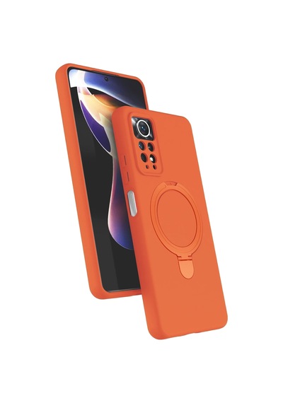 Newface - 492 - Xiaomi Redmi Note 12 Pro 4g Regal Magsafe Standlı Kapak - Spt-gld - - Turuncu Diğer