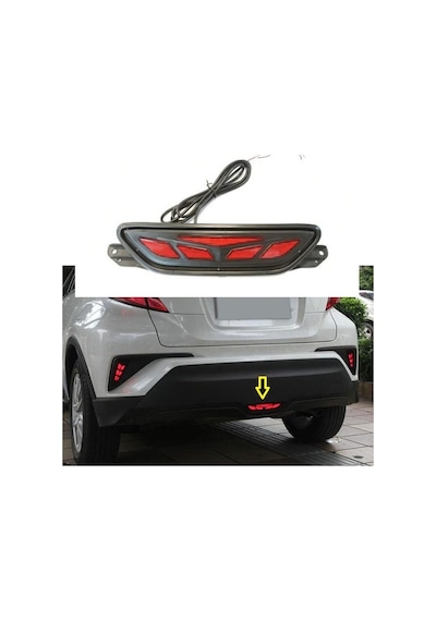 Toyota C-HR İçin Uyumlu Tampon Altı Fren Ledi Çakar Fren Lambalı