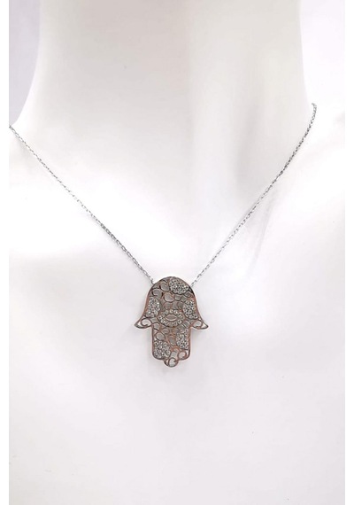 Omar Silver Kadın Fatma Ana Eli Model Zirkon Taşlı Gümüş Kolye Om (499592498) Omar Silver Kadın Fatma Ana Eli Model Zirkon Taşlı Gümüş Kolye Om (499592498)
