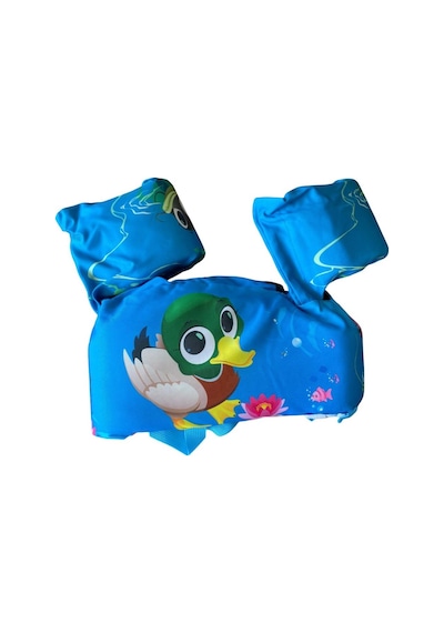 Sevimli Ördek 14-25 Kg Sünger Dolgulu Çocuk Havuz Deniz Yüzdürme Yeleği, Can Yeleği Elbise, Deniz Si