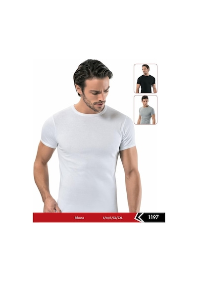 3'Lü Erdem 1197 Ribana Sıfır Yaka Erkek Fanila