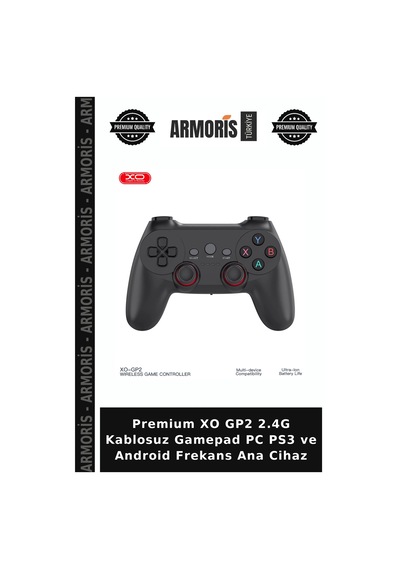 Premium Xo Gp2 2.4g Kablosuz Gamepad Pc Ps3 Ve Android Frekans Ana Cihaz