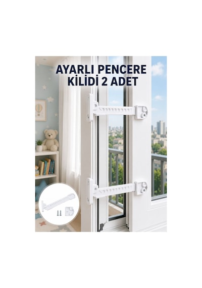İçe Açılan Pencereler İçin Güvenlik Ve Sınırlayıcı Aparat Yeni Nesil - Hs08378885-5603