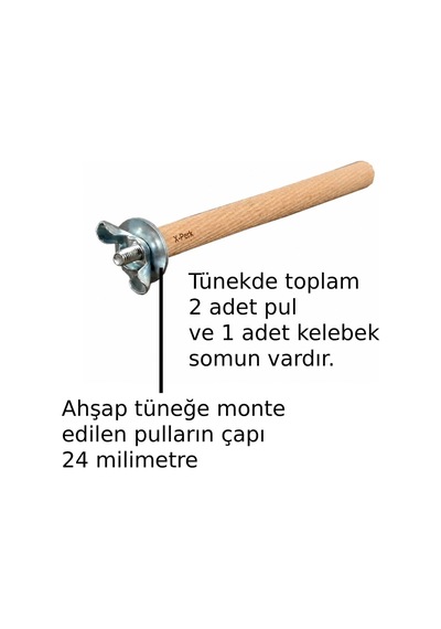 Doğal Ahşap Kuş Tüneği Doğal Ahşap Tünek Papağan Muhabbet Kuşu Kanarya Kafes Tüneği 1 Adet Boy 17-19 Cm