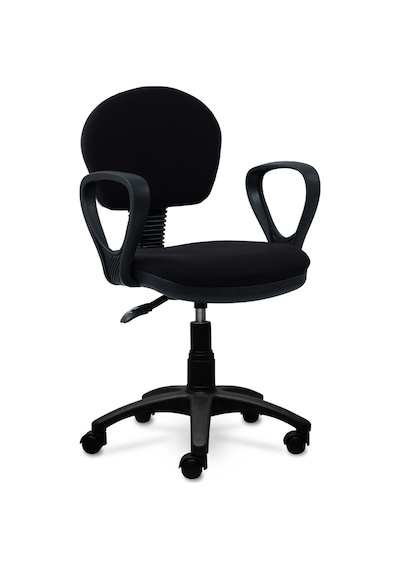 Ofiscombin Kollu Ofis Büro Ev Çocuk Öğrenci Bilgisayar Ders Çalışma Koltuğu Siyah Kumaş 00047499321