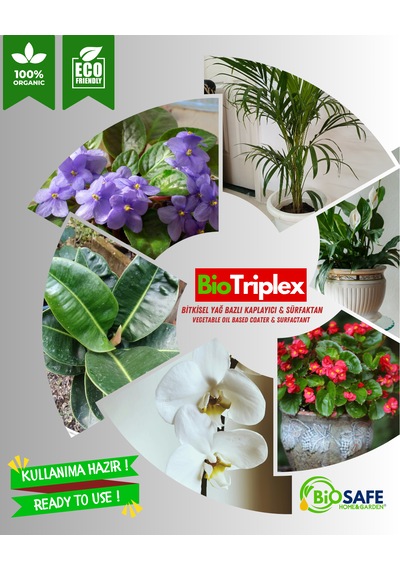 BioTriplex 500 ml – Ev ve Süs Bitkilerinde Görülen Kırmızı Örümcek, Trips ve Akarlara Yönelik Doğal Bakım Ürünü