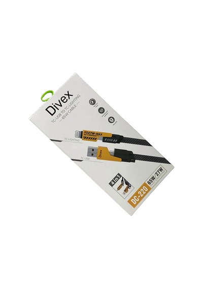 Divex Tc-usb To Tc-lightning 65w/pd27w Şarj Ve Veri Aktarım Kablosu Dc-220