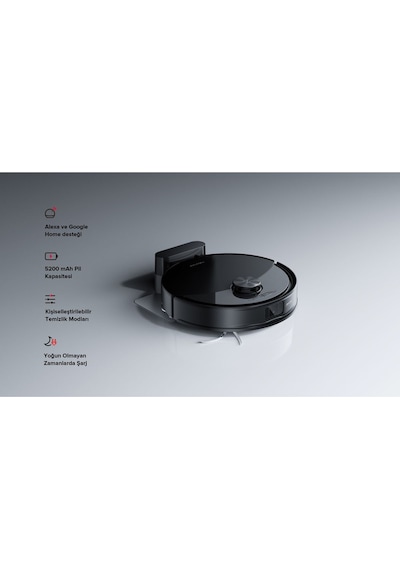 Roborock S8 Pro Akıllı Robot Süpürge Siyah