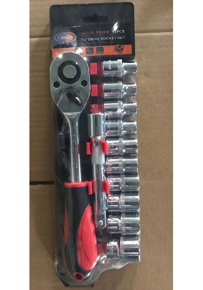 Solid Lokma Takımı 12 Parça Profesyonel 1/2