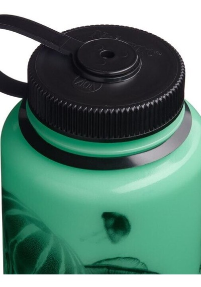 Nalgene Wide Mouth 32 Oz Suluk Matara 1 Litre Glowyld Jellyfish 682025-0031 Yeşil
