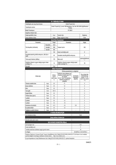 Regal ST 30021 242 LT Çift Kapılı Buzdolabı