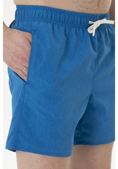 U.s. Polo Assn. Erkek Saks Deniz Şortu 50282943-vr045 Sax
