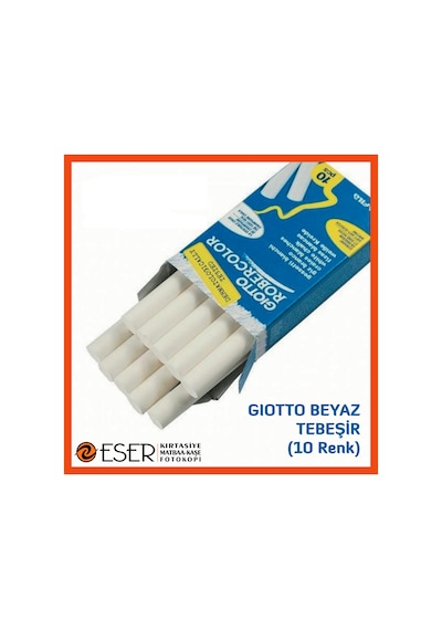 Giotto Tebeşir Beyaz Renk 10'lu Paket