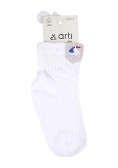 Artı Çorap Artı Kids Füzen Erkek Bebek Çorap 46351 Beyaz
