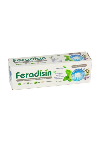 Feradisin Bitki Özlü Doğal Diş Macunu - Nane Ferahlığı