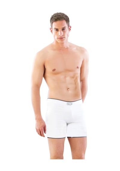 Aria's Closet Arias Closet Beyaz Mı Emay 2108 Seamless Uzun Erkek Boxer
