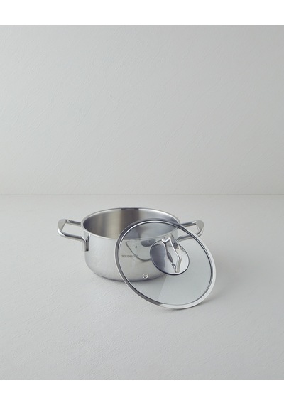 Glow Çelik Derin Tencere 16x10 Cm Silver Silver