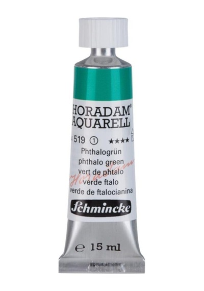 Schmincke : Horadam Aquarell Artist Sulu Boya : 15 Ml Tüp : Seri 1 519 Phthalo Green