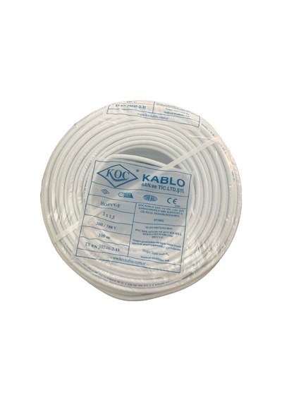 2x1.5 Ttr Kablo Bakır 100 mt