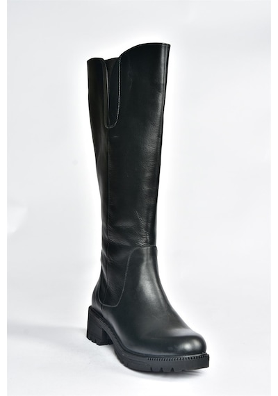 Fox Shoes Siyah Hakiki Deri Günlük Kadın Çizme N654226103 Siyah