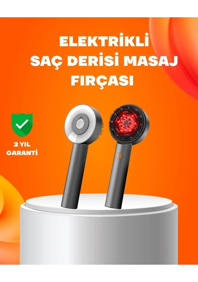 Kırmızı Işık Terapi Saç Derisi Masaj Tarağı 3 Modlu Yağ Hazneli Standart