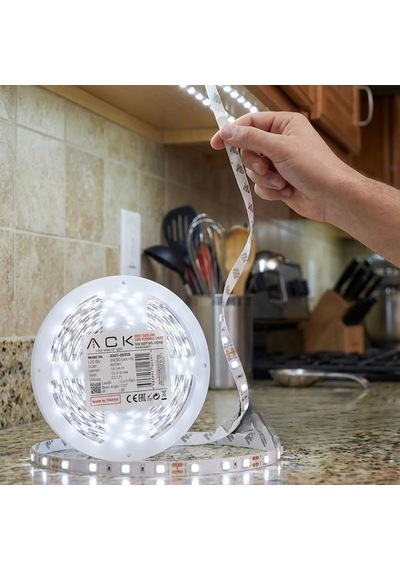 Buffer Beyaz Led Şerit 5m 60 Led/m 12v 14.4w Güçlü 3 Çipli Işık Şerit Led