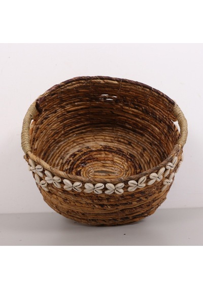 Shell Doğal Abaka 32x26x17 Cm Oval Sepet Naturel