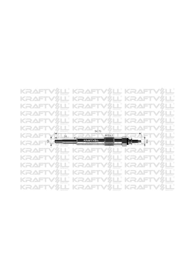 Kraftvoll 05030007 Kızdırma Bujisi 11v Ford Fiesta Van-focus-focus C-max -galaxy-connect 1.8tdcı Xs4u6m090ab