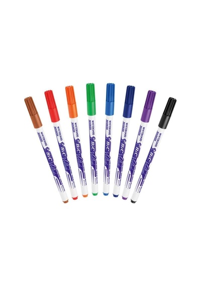 Bic Velleda Çocuk Beyaz Tahta Kalemi 8'Li Poşet