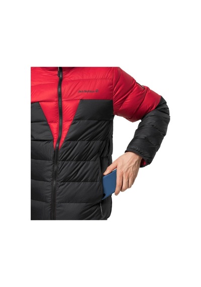 Jack Wolfskin Dna Tundra Hoody M Erkek Outdoor Ceket Kırmızı Kırmızı