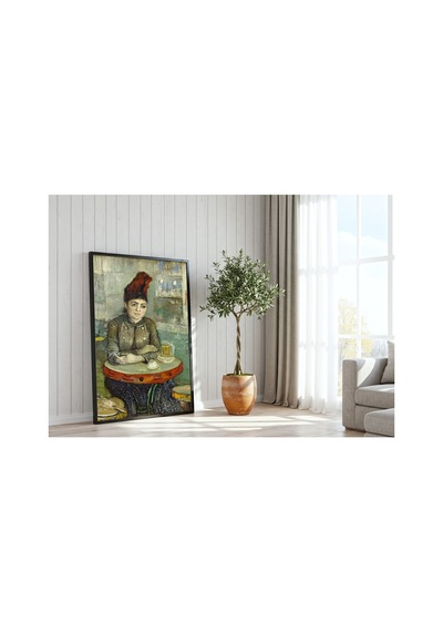Van Gogh Agostina Segatori Sitting İn The Café Du Tambourin Çerçevesiz Poster 30x42 Cm A3 Tablo