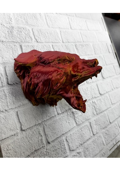 3d Jaguar Figürü Duvar Süsü