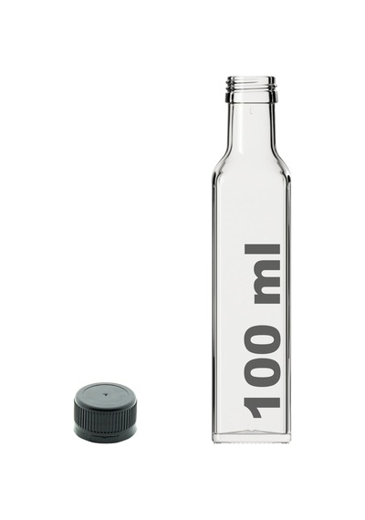 Afracam Maraska Şeffaf 100 ML Cam Şişe Sızdırmaz Kapak
