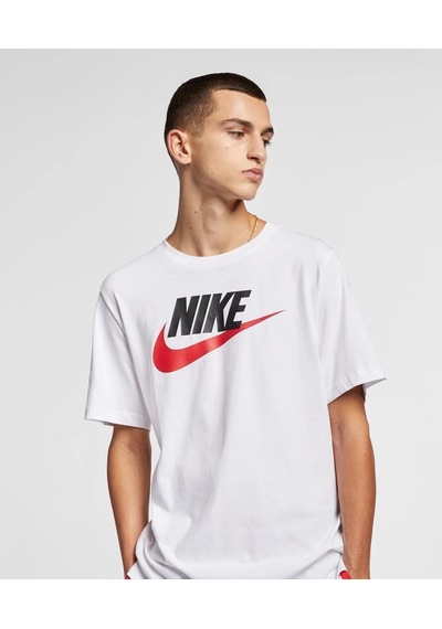 Nike Icon Erkek T-shırt Ar5004-100 Ar5004-100 Beyaz Beyaz